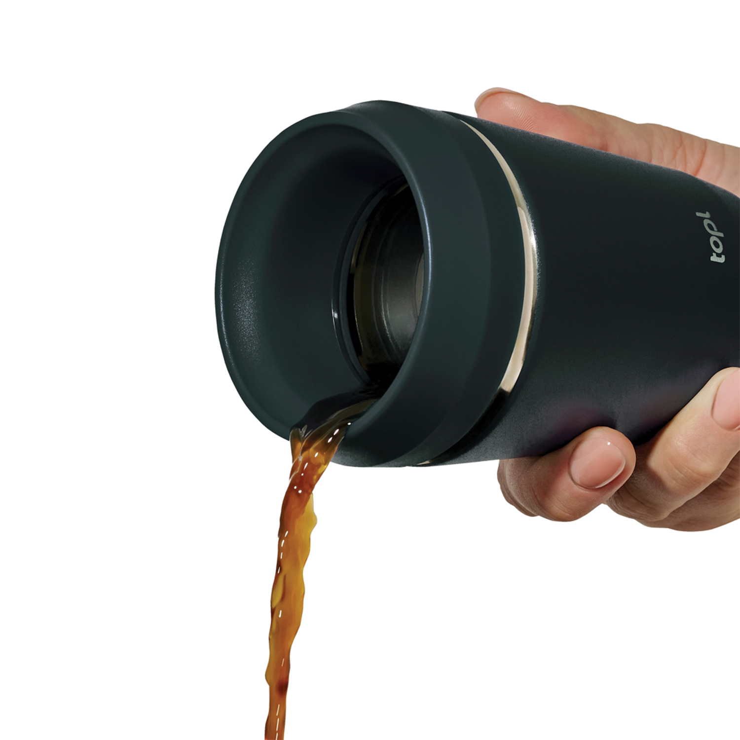 Термостакан Topl из переработанной стали с крышкой 360°, 235 мл