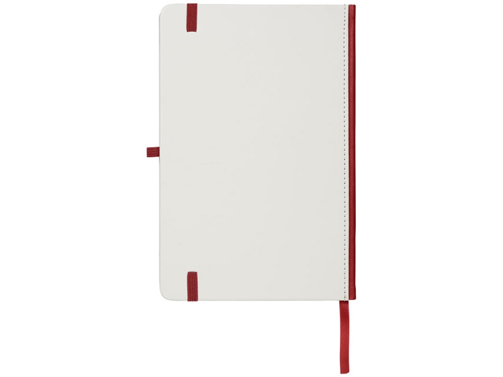 Блокнот А5 Solid, белый/красный