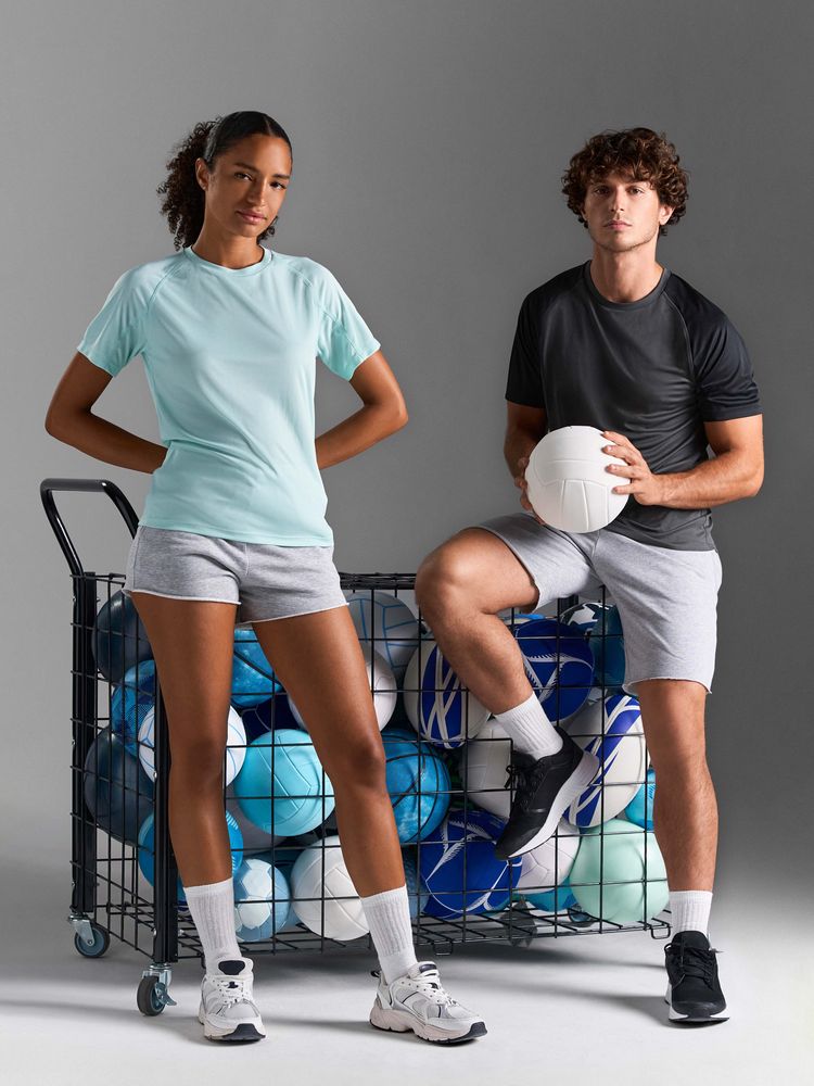 Футболка спортивная унисекс Vortex, белая