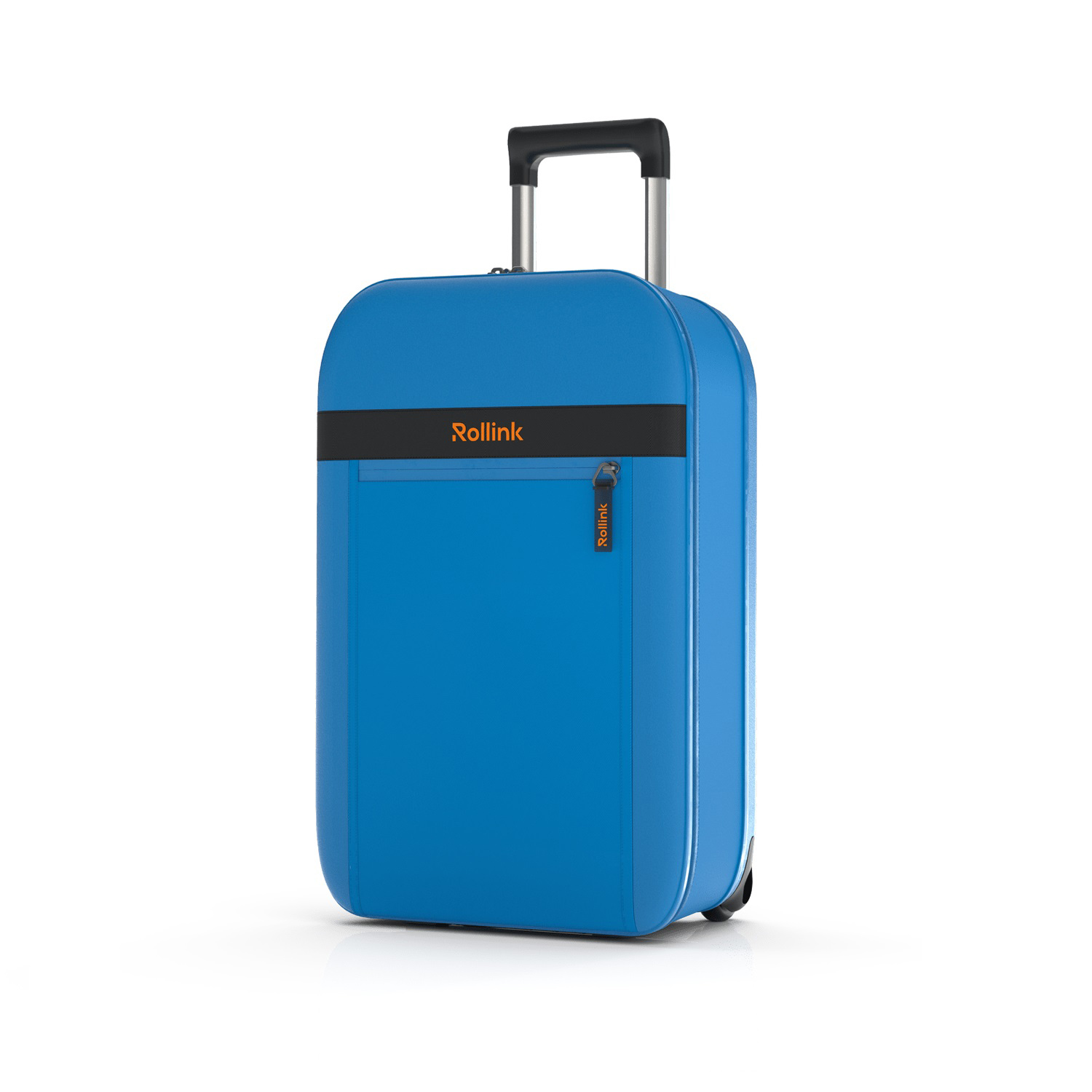 Чемодан складной Rollink Aura 55x40x20 см, 2 колеса, синий