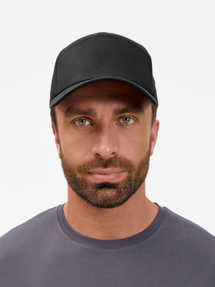 Бейсболка Settaro, черная Бейсболка Settaro, черная