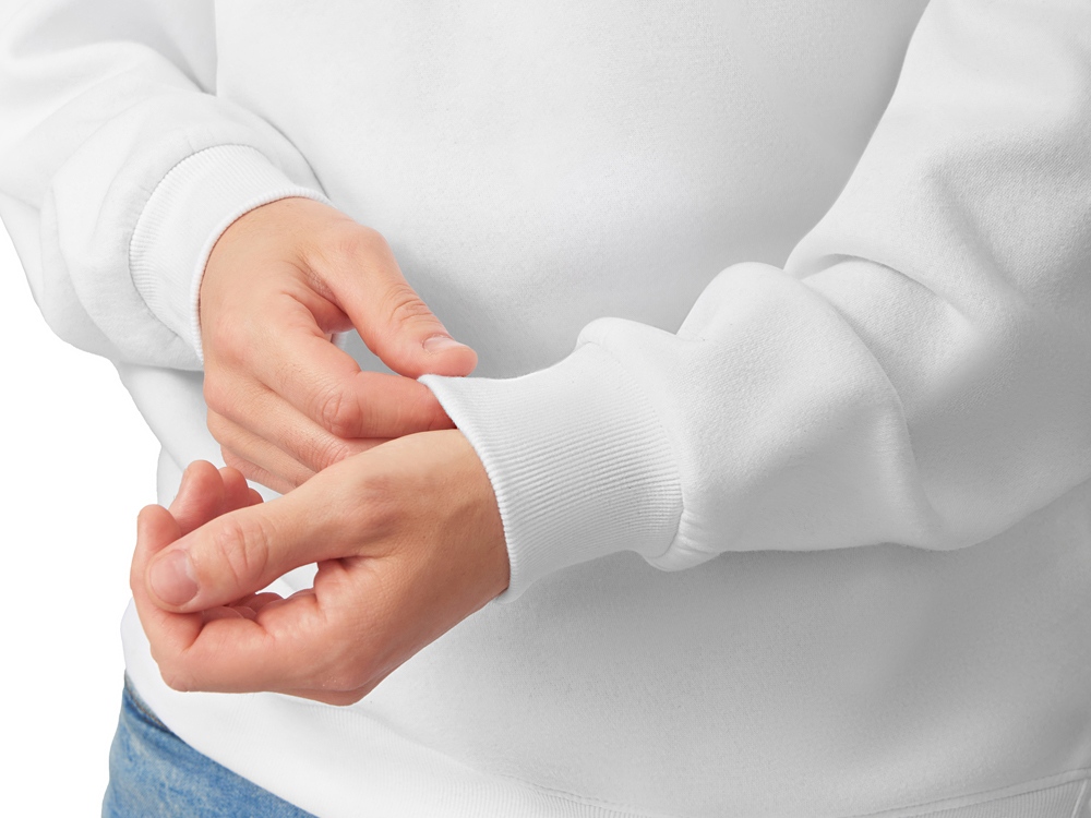 Толстовка с капюшоном Lisbon унисекс, белый