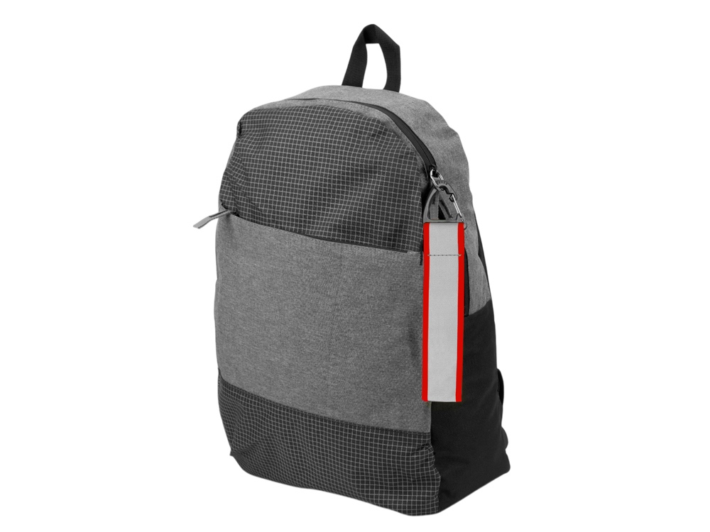 Светоотражающий брелок Reflector, серебристый/красный