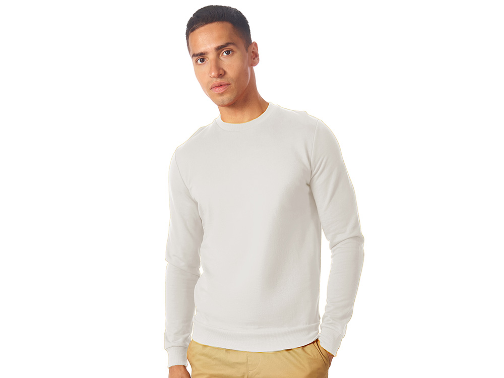 Свитшот Motion унисекс с начесом, белый Свитшот Motion унисекс с начесом, белый