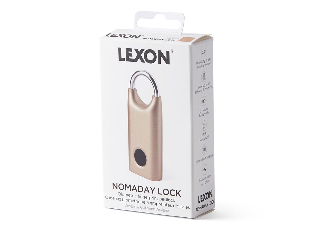 Замок с сенсором Noma Lock, темно-синий