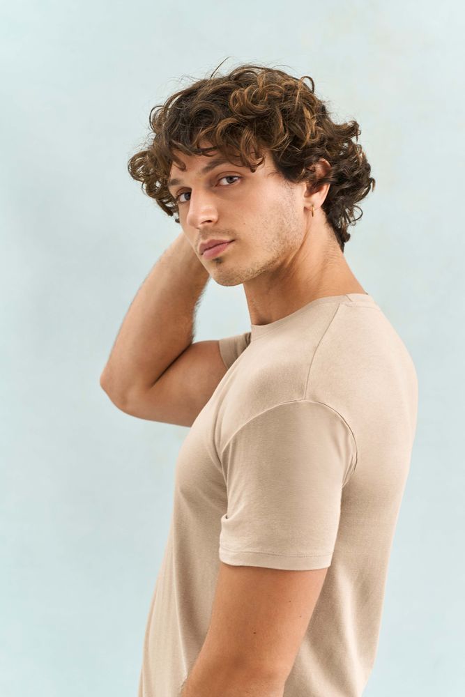 Футболка унисекс Regent 150, серо-бежевая