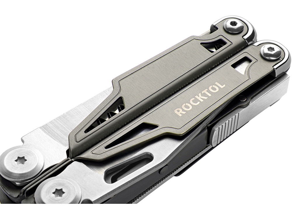 Мультитул Rocktol 19 в 1 с титановыми ручками, нейлоновый чехол, подарочная коробка