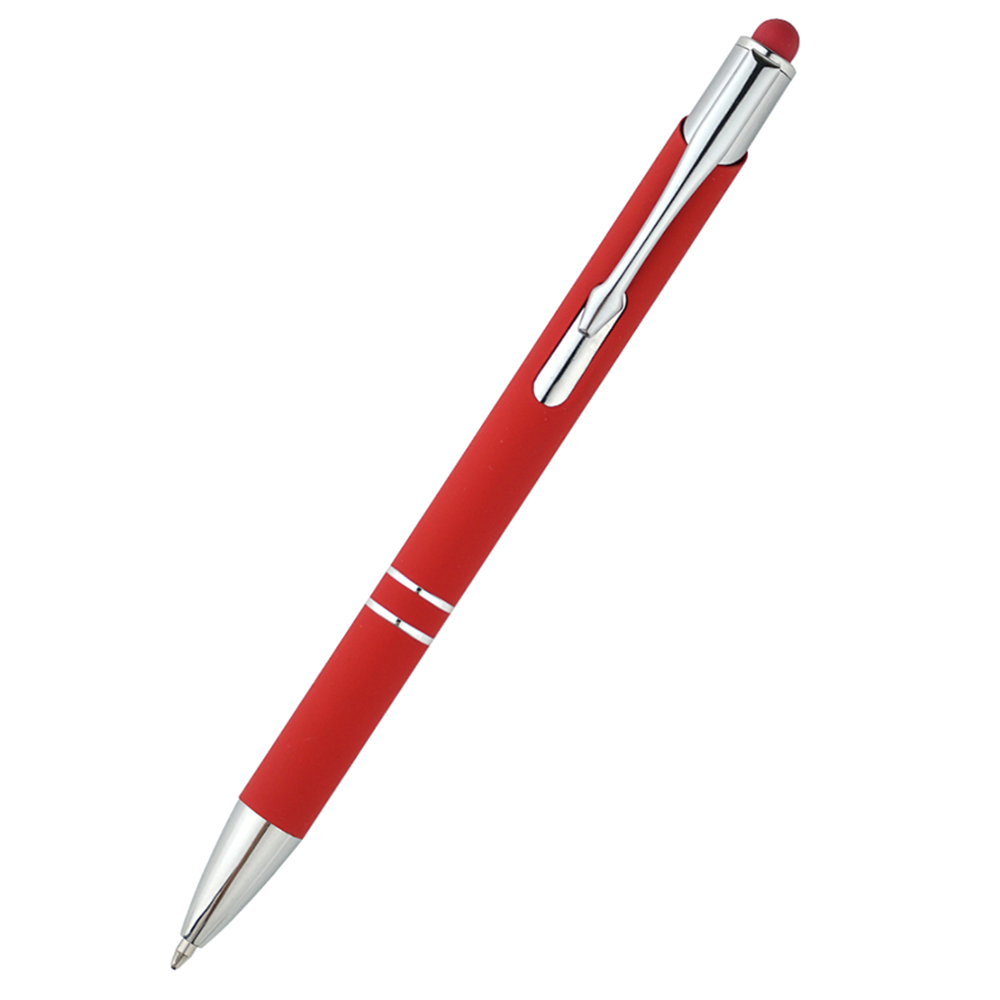 Ручка металлическая Ingrid софт-тач, красная