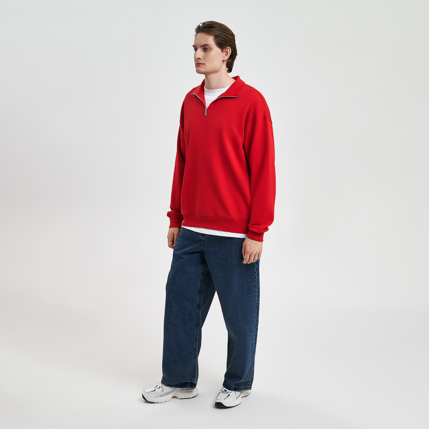 Толстовка на молнии унисекс Флоу (Flow), красная, размер 5XL/6XL Толстовка на молнии унисекс Флоу (Flow), красная, размер 5XL/6XL