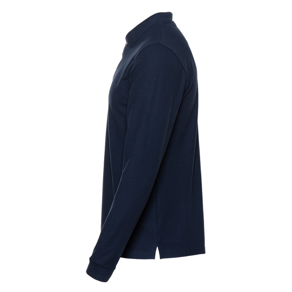 Рубашка поло мужская STAN длинный рукав хлопок/полиэстер 185, 04S