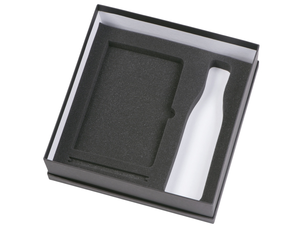 Подарочный набор c блокнотом C1, ручкой и термобутылкой, оранжевый