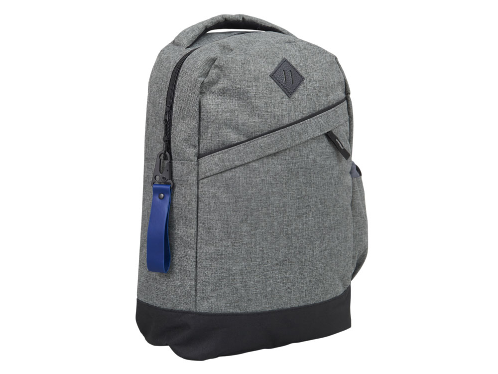 Брелок-ремувка из эко-кожи с карабином Domino, темно-синий