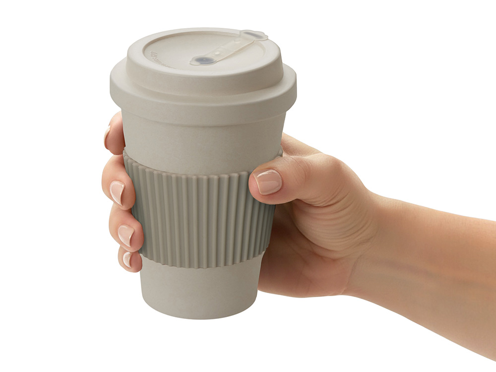 Термокружка Muffin из натуральных волокон, бежевый