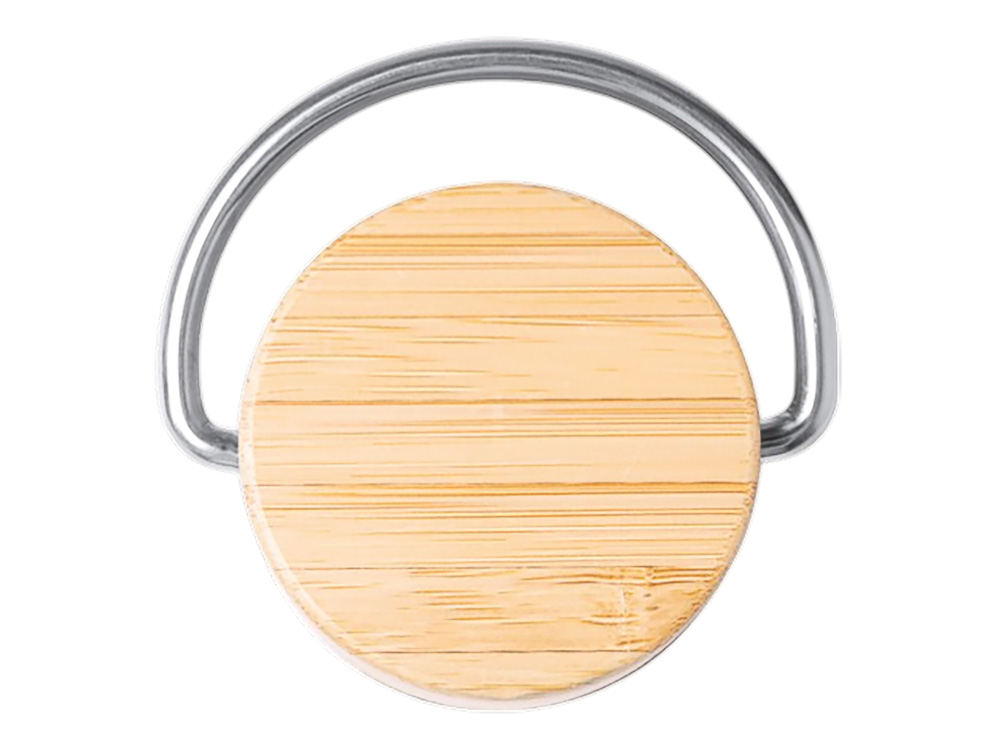 Термобутылка Мэйер из нержавеющей стали, с бамбуковой крышкой, серебристый Термобутылка Мэйер из нержавеющей стали, с бамбуковой крышкой, серебристый