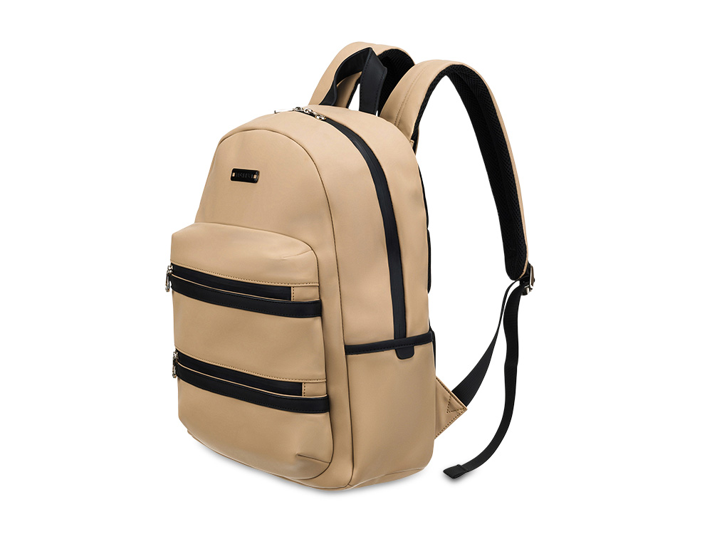 Рюкзак TORBER НОВА с отделением для ноутбука 14.1, бежевый, полиэстер, 31,5 х 12,5 х 39,5 см