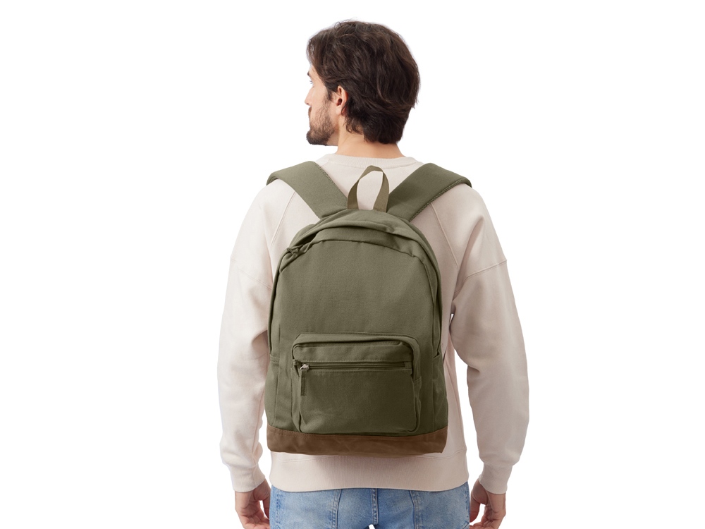 Рюкзак Shammy с эко-замшей для ноутбука 15, бежевый