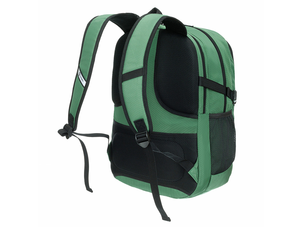 Рюкзак TORBER МЕГАПОЛИС с отделением для ноутбука 16, зеленый, полиэстер, 47 х 34 x 28 см