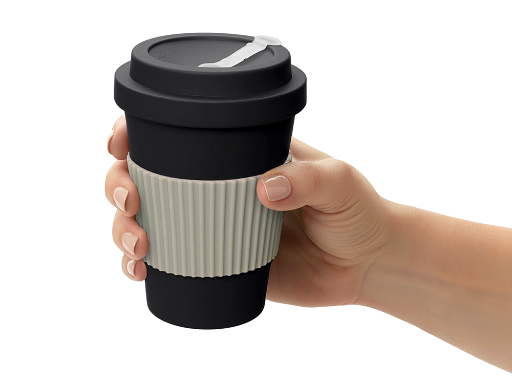 Термокружка Muffin из натуральных волокон, черный Термокружка Muffin из натуральных волокон, черный