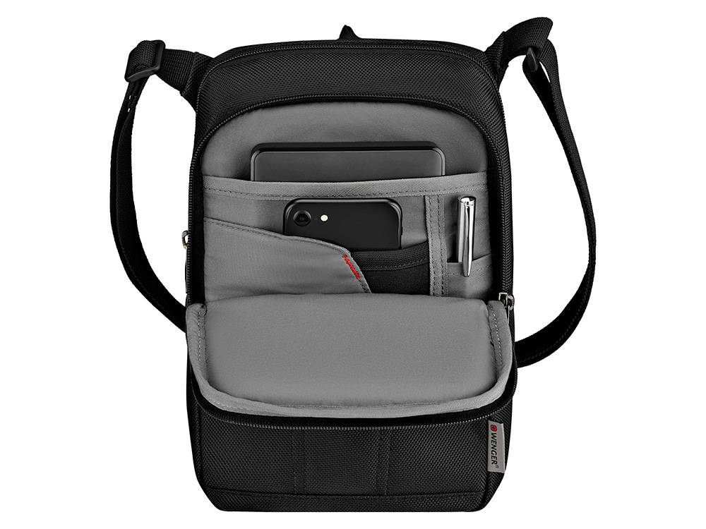 Сумка WENGER BC First для ношения через плечо,чёрный, 100% полиэстер, 21х28х9 см, 4 л