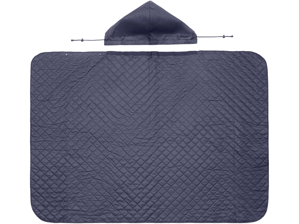 Пончо Cappy с капюшоном на липучке в мешке, темно-синий