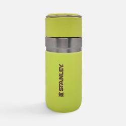 Термобутылка Go Quick Flip 470, желто-зеленая (цитрон)