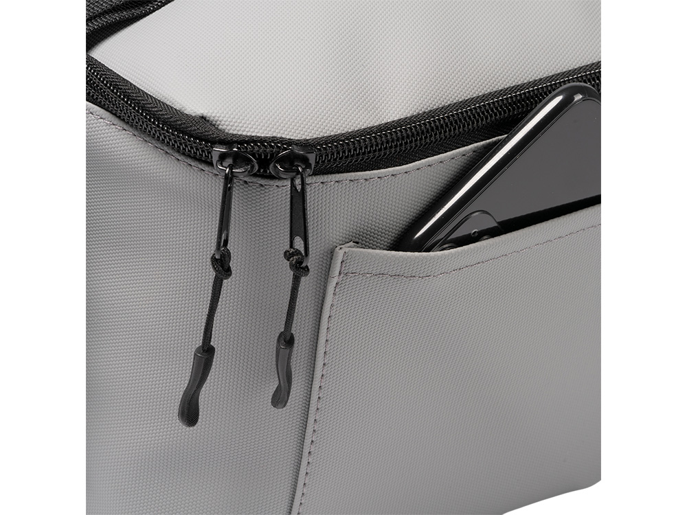 Сумка-холодильник из искусственной кожи с регулируемыми ручками Дэнвер (DENVER), серый Сумка-холодильник из искусственной кожи с регулируемыми ручками Дэнвер (DENVER), серый