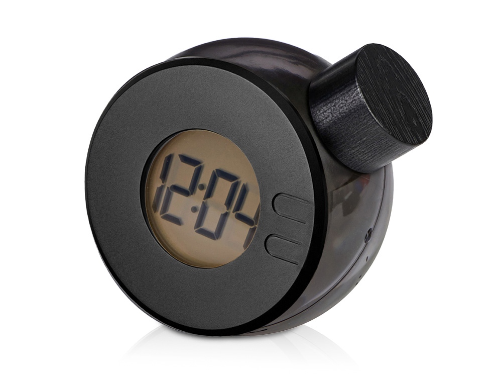 Водяные часы из бамбука Splash Hour, черный Водяные часы из бамбука Splash Hour, черный