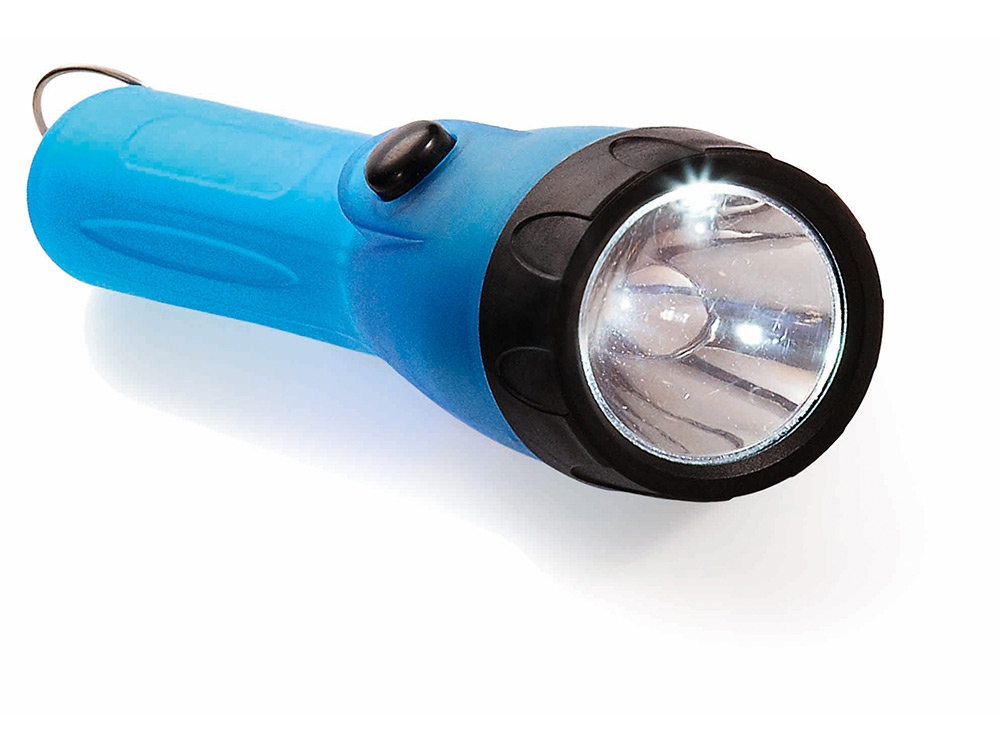 Фонарь Subra с кольцом для ключей, синий