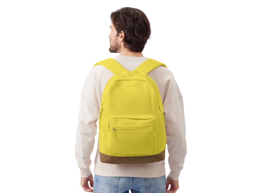 Рюкзак Shammy с эко-замшей для ноутбука 15, желтый