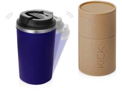 Герметичная термокружка на присоске Kick, 350 мл, темно-синий Герметичная термокружка на присоске Kick, 350 мл, темно-синий