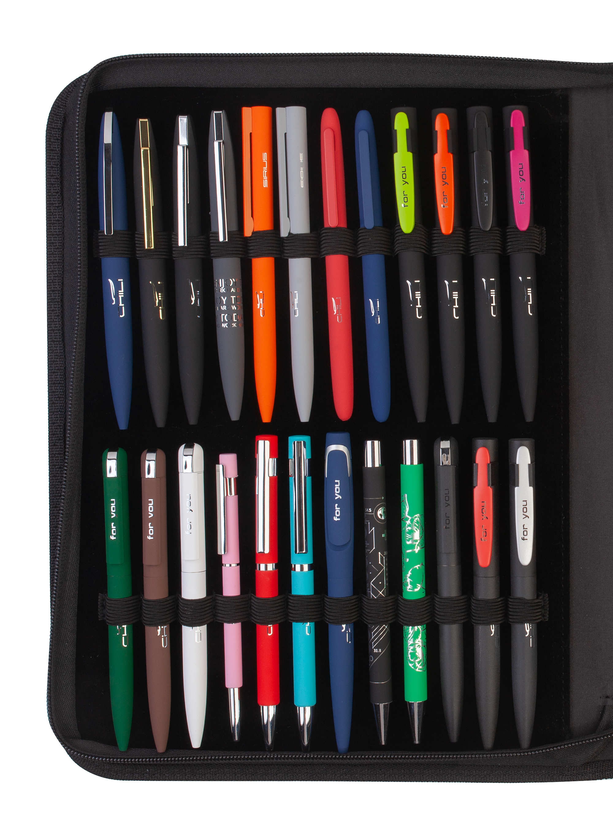 Презентационный кейс ручек и карандашей Океан Презентационный кейс ручек и карандашей Океан