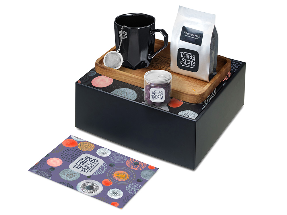 Подарочный набор Re:y. Hearth с кружкой, подносом и чаем Подарочный набор Re:y. Hearth с кружкой, подносом и чаем