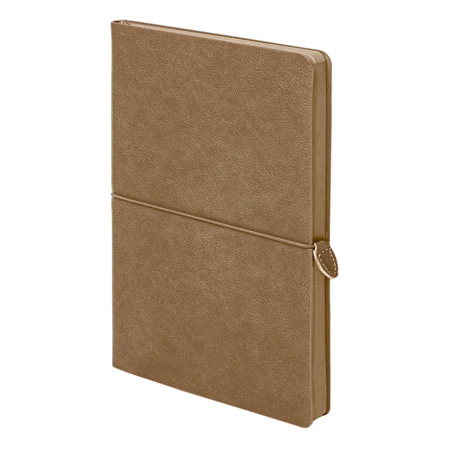 Ежедневник недатированный Fusion, А5, светло-коричневый, кремовый блок в линейку