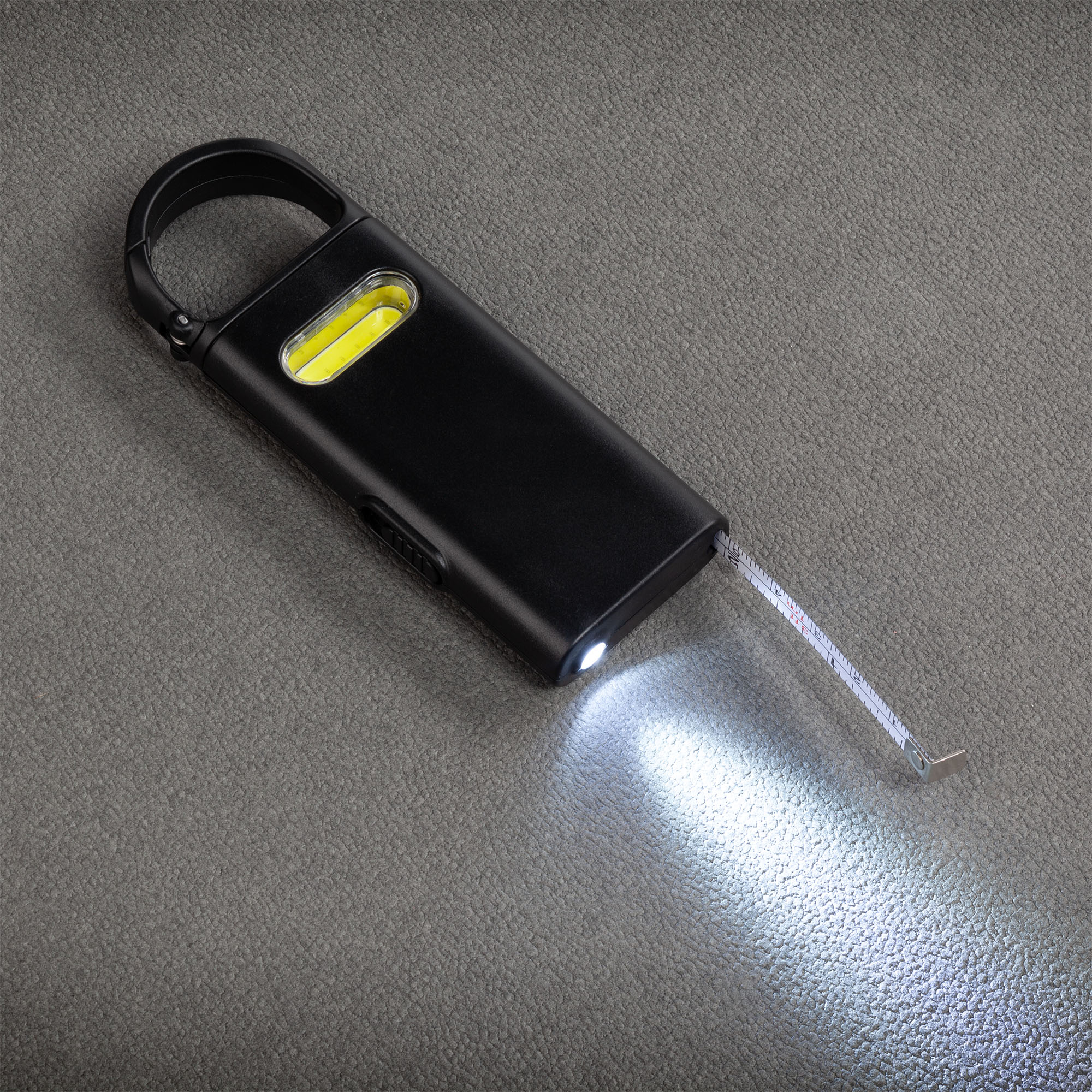 Фонарик "Spark" с рулеткой и карабином Фонарик "Spark" с рулеткой и карабином