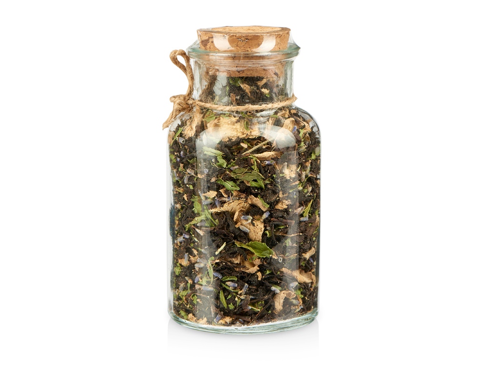 Подарочный набор с пледом, термокружкой и чаем, бордовый