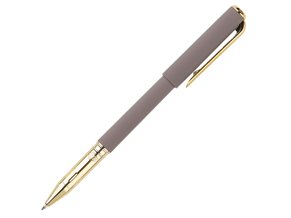 Ручка пластиковая шариковая Parliament, 0,7 мм, синие чернила, серый/золотистый