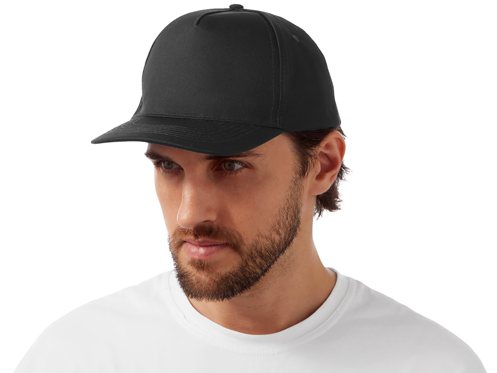 Бейсболка Mix 5-ти панельная 180 гр, черный