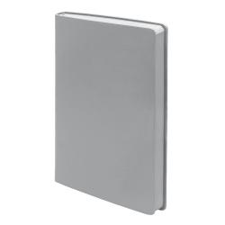 Бизнес-блокнот LADY, формат А5, серый, блок в клетку