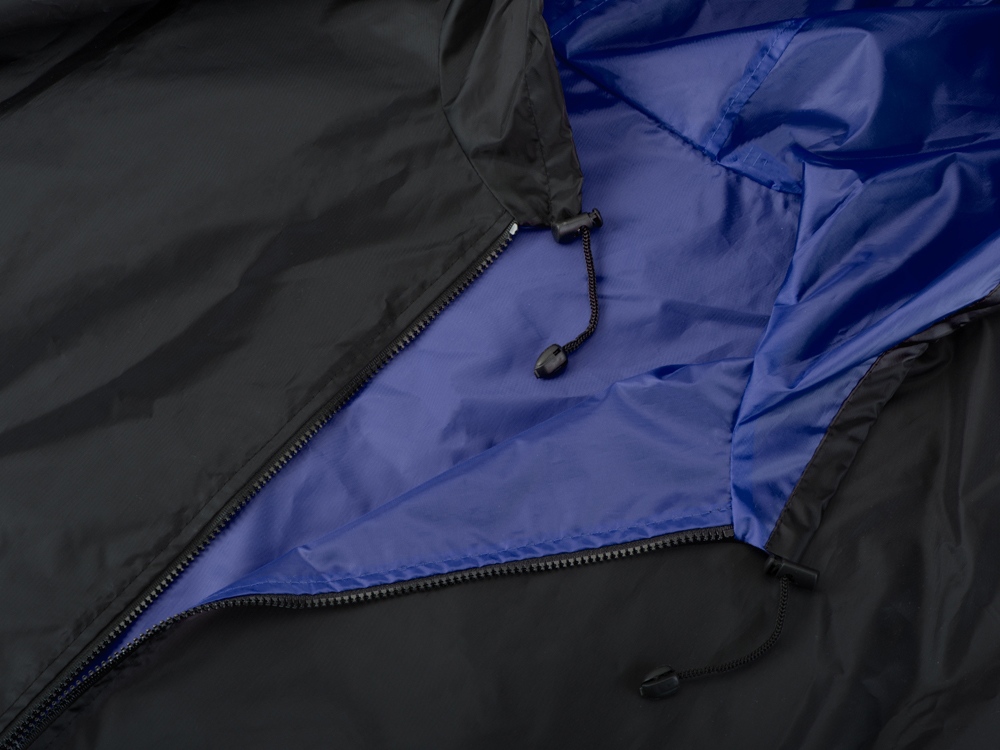 Дождевик Bi-color унисекс, синий классический/черный