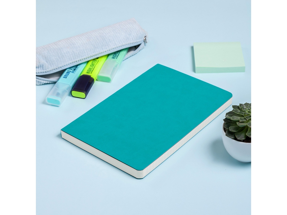 Ежедневник А5 недатированный Megapolis Flex, морская волна