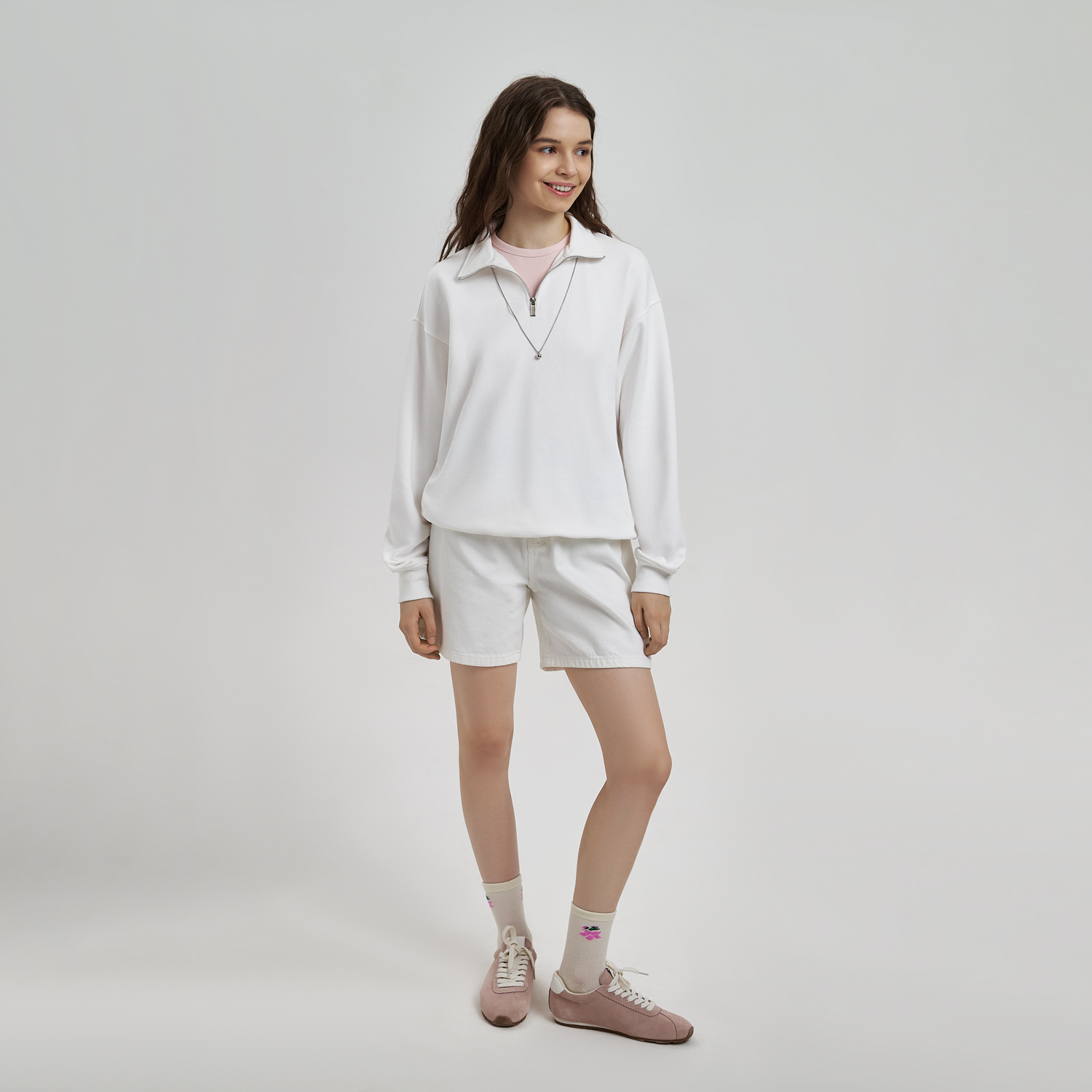 Толстовка на молнии унисекс Флоу (Flow), белая, размер 5XL/6XL Толстовка на молнии унисекс Флоу (Flow), белая, размер 5XL/6XL