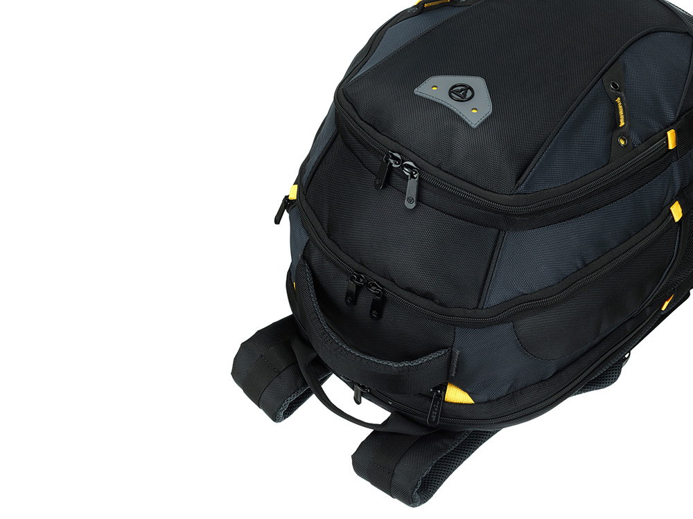 Рюкзак TORBER МЕГАПОЛИС с отделением для ноутбука 15.6, чёрный/серый, полиэстер, 35,5 х 23 х 45 см