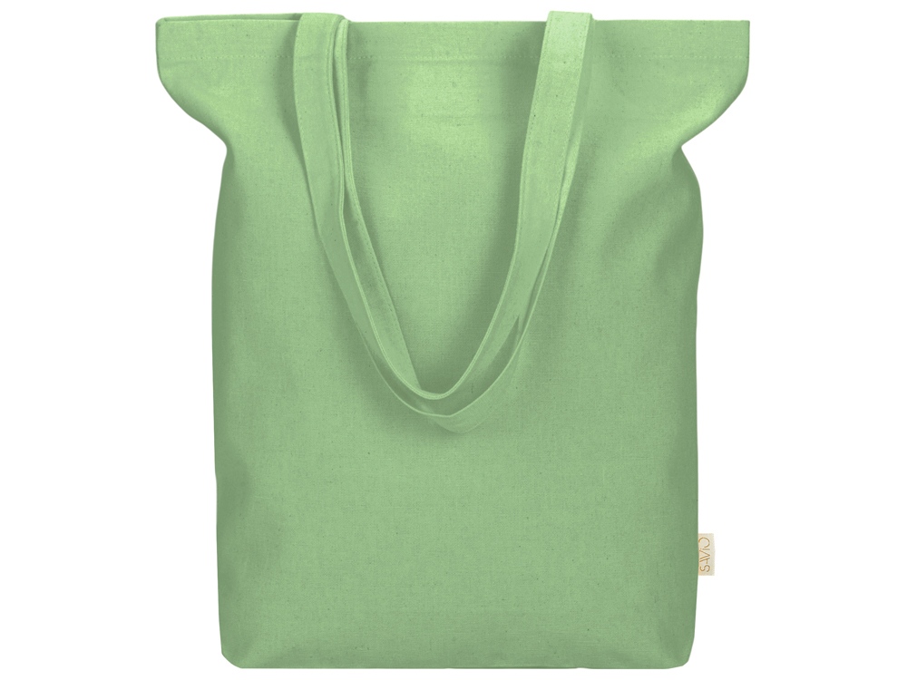 Сумка Fixy из переработанного хлопка с фиксирующей эластичной лентой, зеленое яблоко Сумка Fixy из переработанного хлопка с фиксирующей эластичной лентой, зеленое яблоко