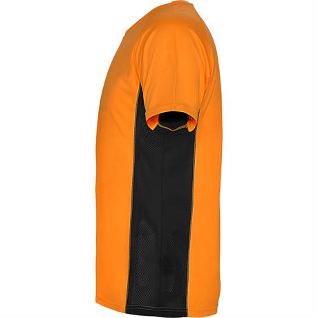 Спортивная футболка SHANGHAI мужская, ФЛУОРЕСЦЕНТНЫЙ ОРАНЖЕВЫЙ/ЧЕРНЫЙ S