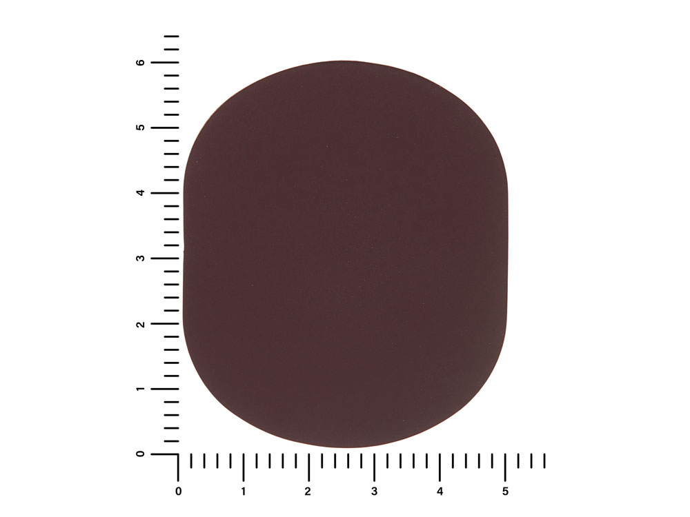 ПАТЧ ОВАЛ soft-touch (коричневый ) 6,0 х 5,0 см