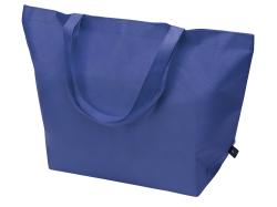 Сумка Reviver с донной складкой из нетканого переработанного материала RPET, синий Сумка Reviver с донной складкой из нетканого переработанного материала RPET, синий