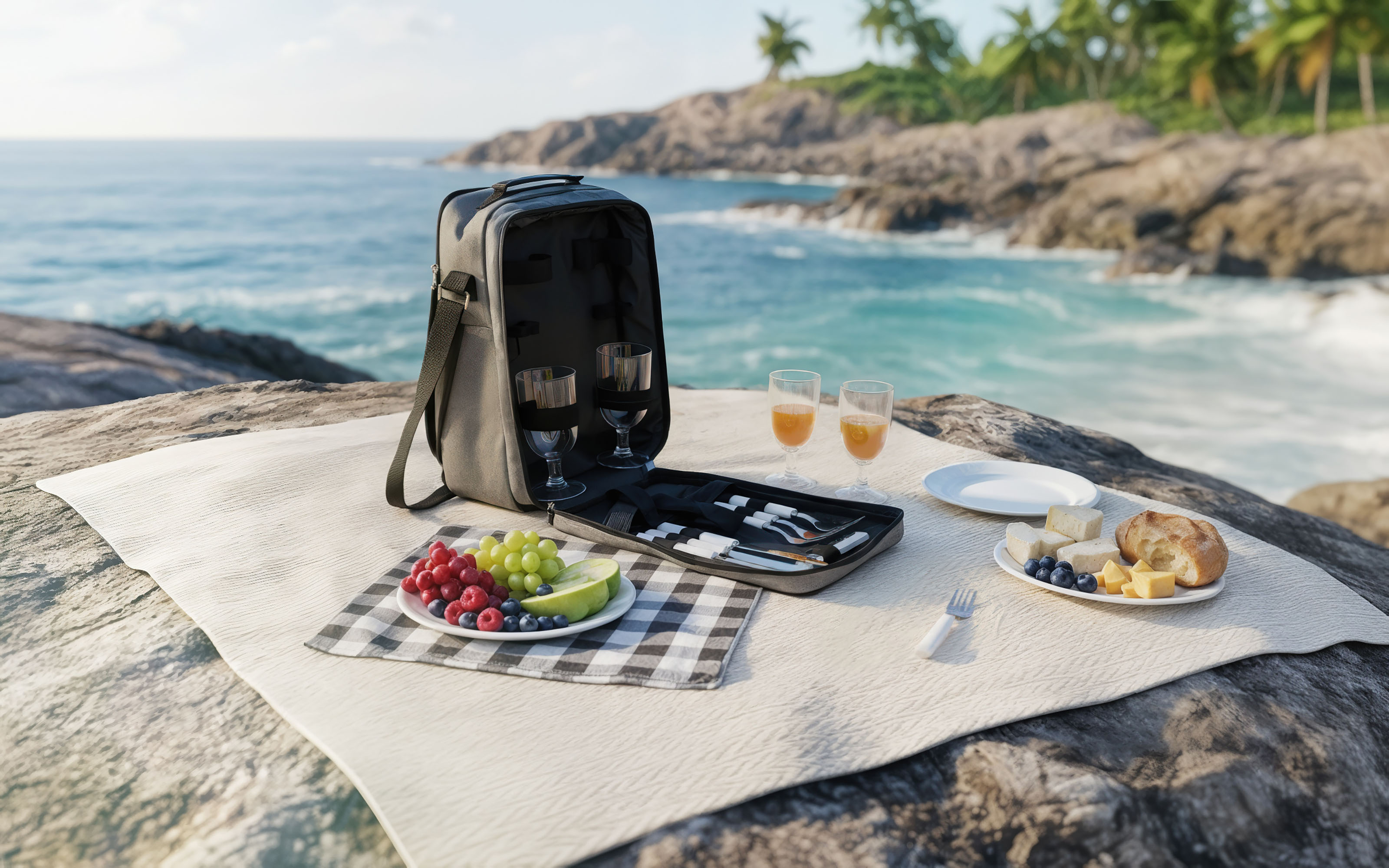 Набор для пикника "Эквадор" на 4 персоны с холодильным отделением Набор для пикника "Эквадор" на 4 персоны с холодильным отделением