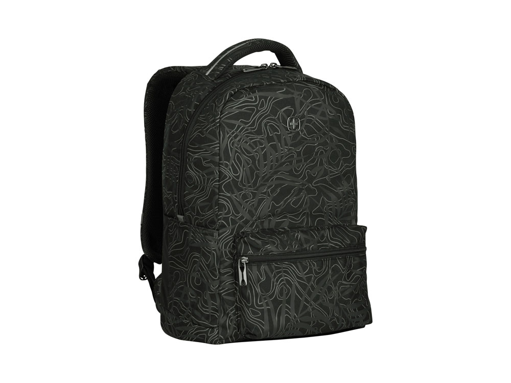 Рюкзак Colleague WENGER 16'', черный с рисунком, полиэстер, 36 x 25 x 45 см, 22 л