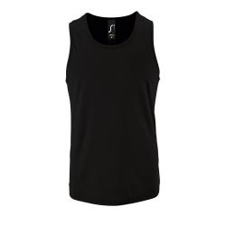 Майка мужская Sporty TT Men, черная Майка мужская Sporty TT Men, черная