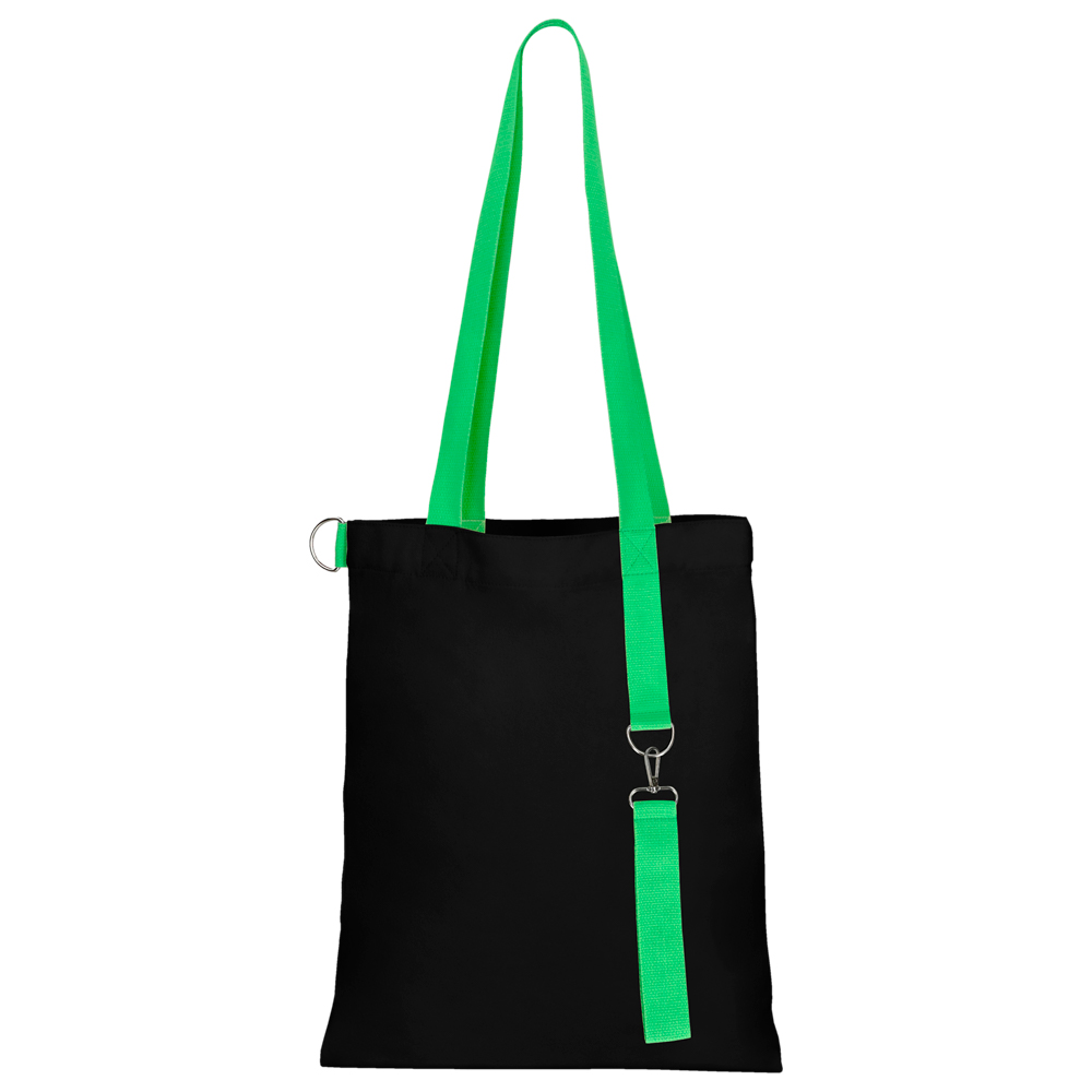 Сумка для покупок Black GLOW 325 г/м² с ремувкой, зелёная/зелёная Сумка для покупок Black GLOW 325 г/м² с ремувкой, зелёная/зелёная